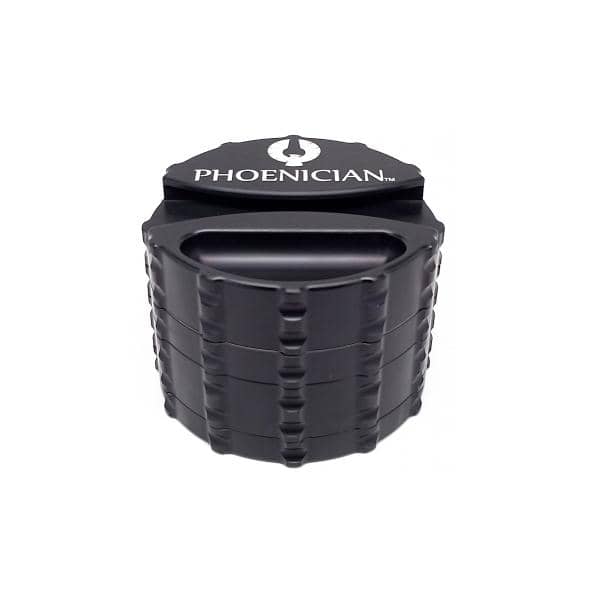 Phoenician 4-Piece Herb Grinder Black