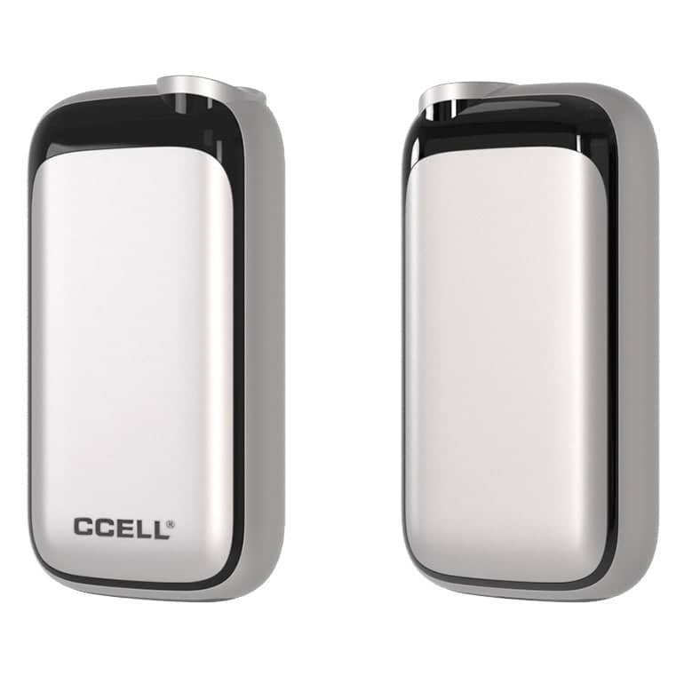 CCELL Rizo Battery 510 vape silver front and back